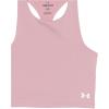 imageUnder Armour Girls Motion Crop Tank Top697 Pink Elixir   White