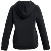 imageUnder Armour Girls Rival Fleece Big Logo Hoodie002 Black   Rebel Pink