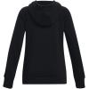 imageUnder Armour Girls Rival Fleece Big Logo Hoodie002 Black  Pink Edge  White