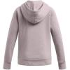 imageUnder Armour Girls Rival Fleece Big Logo Hoodie016 Tetra Gray   Flare Orange