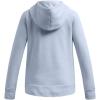 imageUnder Armour Girls Rival Fleece Big Logo Hoodie464 Nimbus Blue   Tech Blue