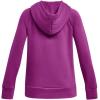 imageUnder Armour Girls Rival Fleece Big Logo Hoodie573 Mystic Magenta   White