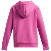 imageUnder Armour Girls Rival Fleece Big Logo Hoodie653 Rebel Pink   Black