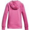 imageUnder Armour Girls Rival Fleece Big Logo Hoodie659 Pink Edge  Pink Edge  White