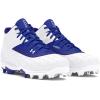 imageUnder Armour Mens Leadoff Mid 30 Baseball Cleat Sneaker400 RoyalWhiteRoyal
