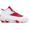 imageUnder Armour Mens Leadoff Mid 30 Baseball Cleat Sneaker600 RedWhiteRed