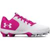 imageUnder Armour Womens Glyde 20 Rm Softball Shoe101 WhiteCeriseWhite