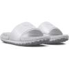 imageUnder Armour unisexadult Project Rock 3 Slides100 WhiteWhiteHalo Gray