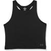 imageUnder Armour Girls Motion Crop Tank Top001 Black   Jet Gray