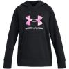 imageUnder Armour Girls Rival Fleece Big Logo Hoodie004 Black   Stellar Pink
