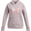 imageUnder Armour Girls Rival Fleece Big Logo Hoodie016 Tetra Gray   Flare Orange