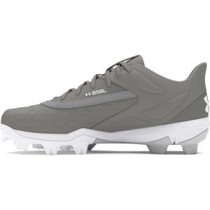 imageUnder Armour Boys Leadoff Low Rm Jr 30 Sneaker102 Baseball GrayBaseball GrayWhite
