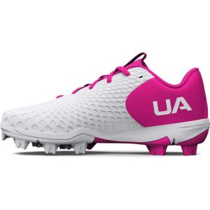 imageUnder Armour Girls Glyde 20 Rm Jr Softball Shoe101 WhiteRebel PinkWhite