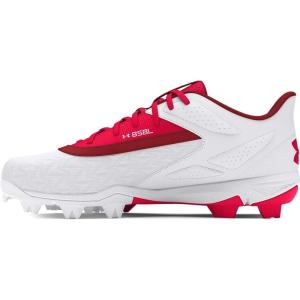 imageUnder Armour Mens Leadoff Low Rm 30 Baseball Cleat Sneaker600 RedWhiteRed