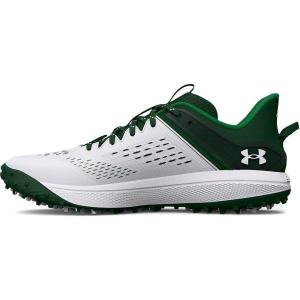 imageUnder Armour Mens Yard Low Turf Baseball ShoeBaseball Shoe300 Forest GreenWhiteWhite