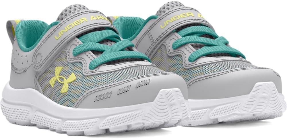 imageUnder Armour Baby Assert 10 Alternate Closure Running Shoes102 Halo GrayRadial TurquoiseSonic Yellow