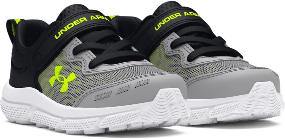imageUnder Armour Baby Assert 10 Alternate Closure Running Shoes104 Mod GrayBlackHigh Vis Yellow