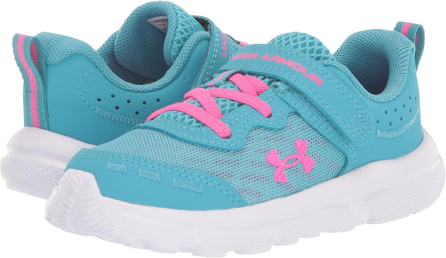 imageUnder Armour Baby Assert 10 Alternate Closure Running ShoesGlacier BlueHalo GrayRebel Pink