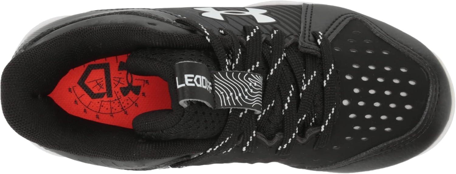 imageUnder Armour BabyBoys Leadoff Mid Junior Rubber Molded Baseball Cleat ShoeBlack