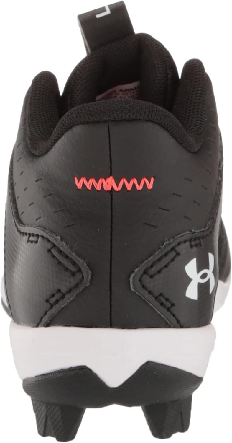 imageUnder Armour BabyBoys Leadoff Mid Junior Rubber Molded Baseball Cleat ShoeBlack