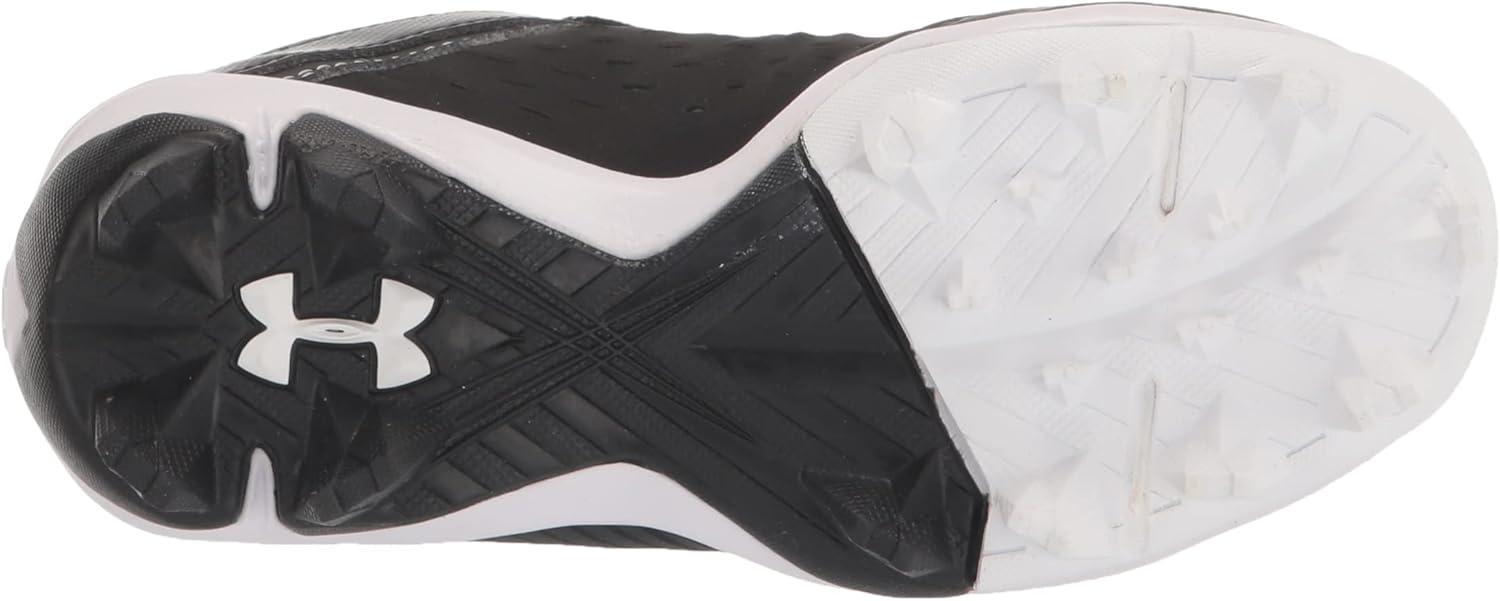 imageUnder Armour BabyBoys Leadoff Mid Junior Rubber Molded Baseball Cleat ShoeBlack