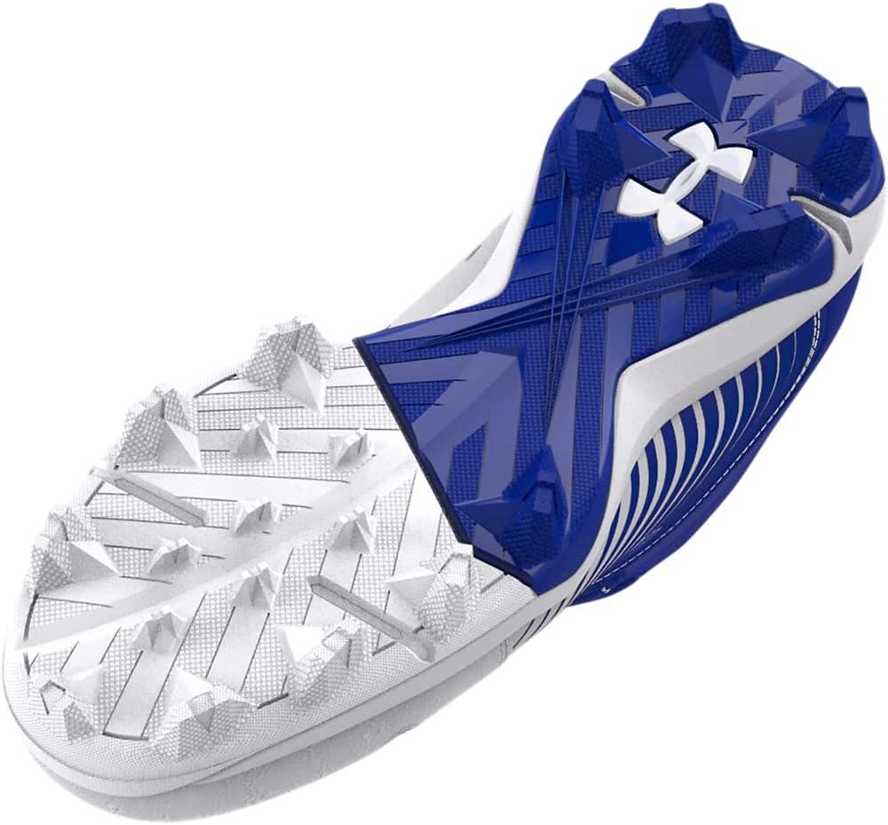 imageUnder Armour BabyBoys Leadoff Mid Junior Rubber Molded Baseball Cleat ShoeRoyal