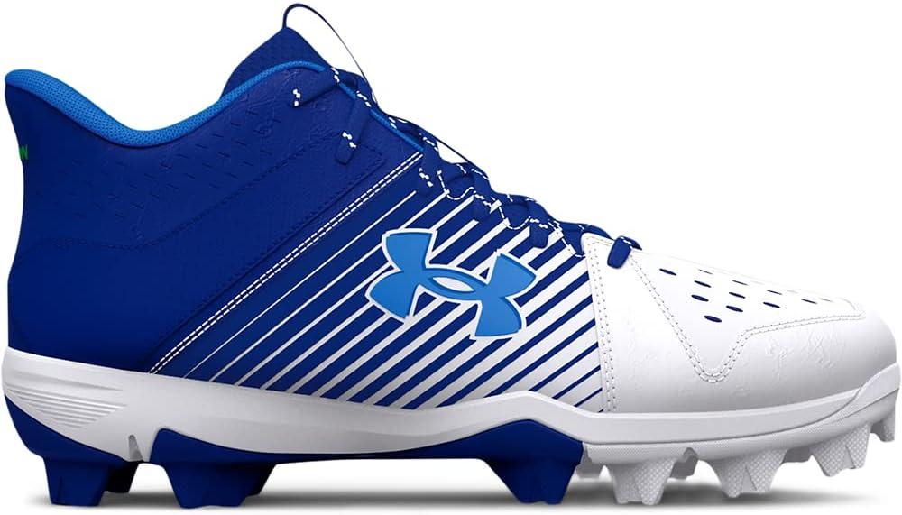 imageUnder Armour BabyBoys Leadoff Mid Junior Rubber Molded Baseball Cleat ShoeRoyal