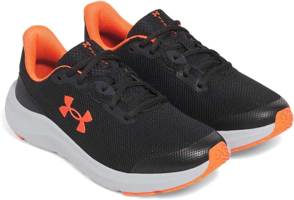 imageUnder Armour Boys Grade School Pursuit 4 Sneaker003 BlackAnthraciteAres Red