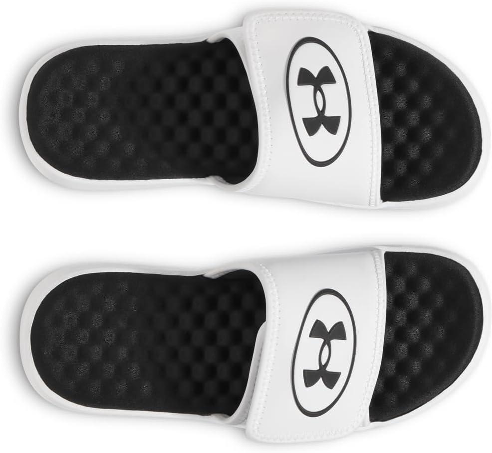 imageUnder Armour Boys Ignite Pro 8 Slide Sandal101 WhiteBlackBlack
