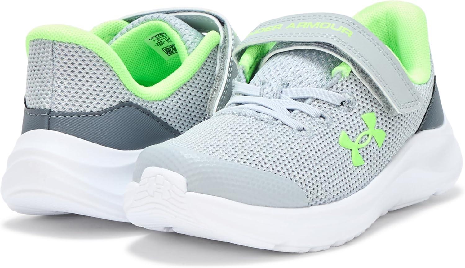 imageUnder Armour Boys Pre School Pursuit 4 Alternate Closure Sneaker011 Mod GrayCastlerockHyper Green