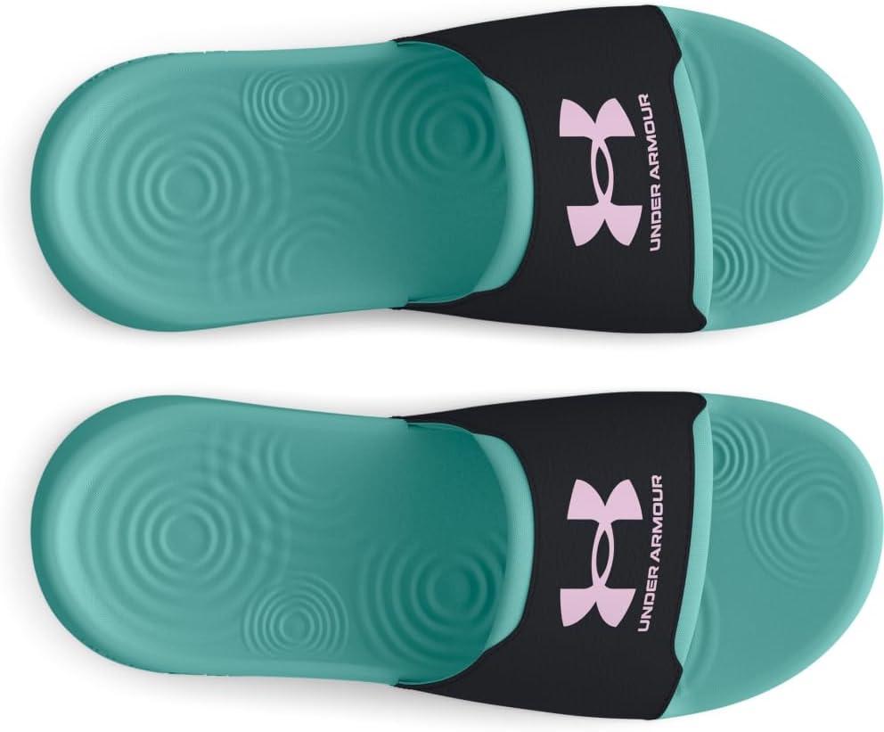 imageUnder Armour Girls Ignite Select Slide Sandal300 Radial TurquoiseBlackPurple Ace