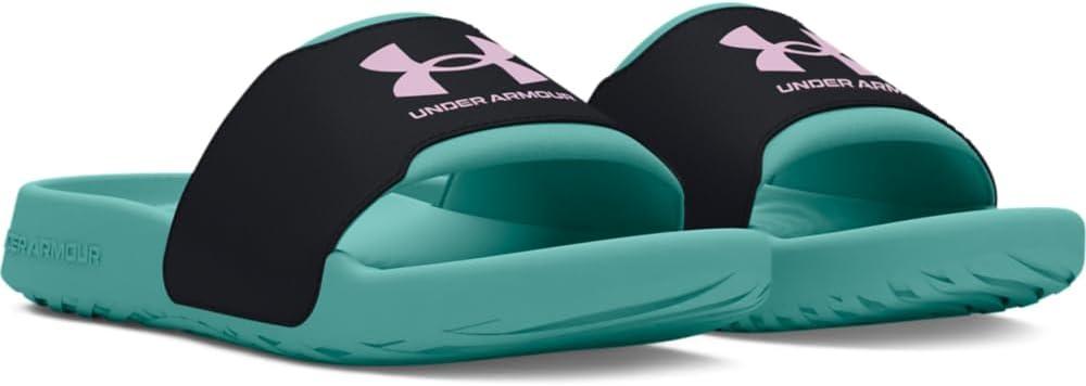imageUnder Armour Girls Ignite Select Slide Sandal300 Radial TurquoiseBlackPurple Ace