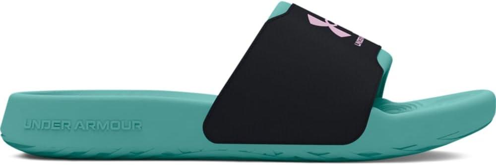 imageUnder Armour Girls Ignite Select Slide Sandal300 Radial TurquoiseBlackPurple Ace