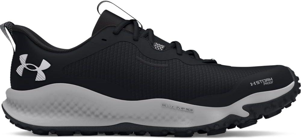 imageUnder Armour Mens Charged Maven Trail Waterproof001 BlackMod GrayWhite