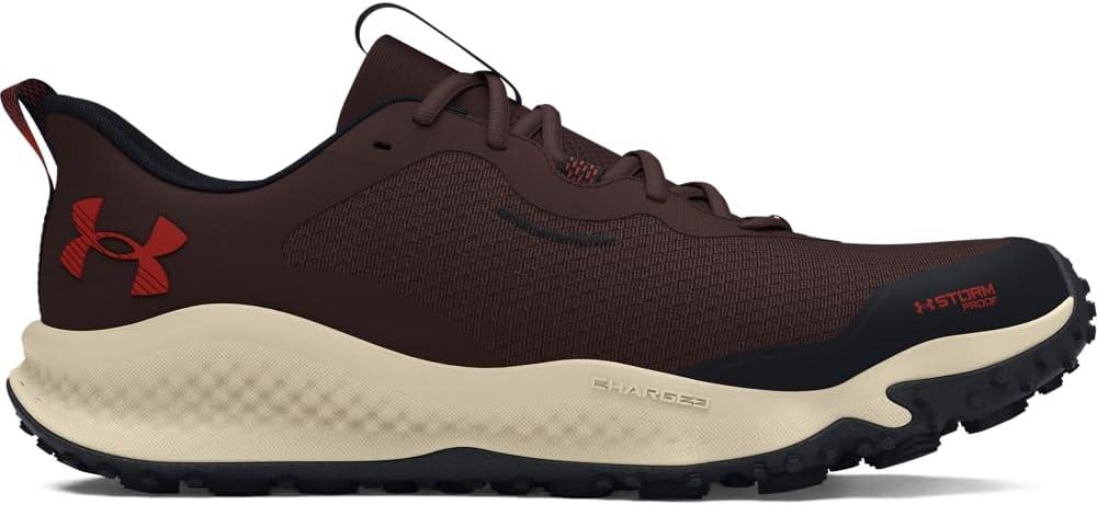 imageUnder Armour Mens Charged Maven Trail Waterproof202 Brown ObsidianBlackEarthen Orange