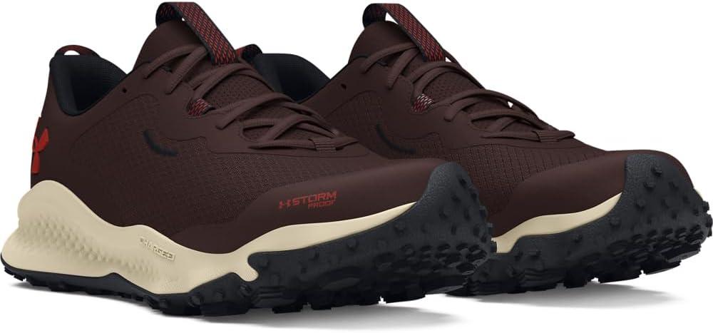 imageUnder Armour Mens Charged Maven Trail Waterproof202 Brown ObsidianBlackEarthen Orange
