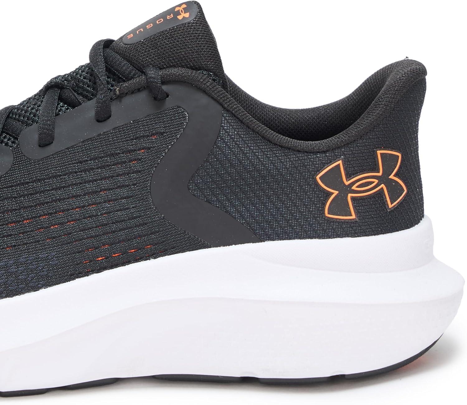 imageUnder Armour Mens Charged Rogue 5 Sneaker003 BlackBlackBlaze Orange