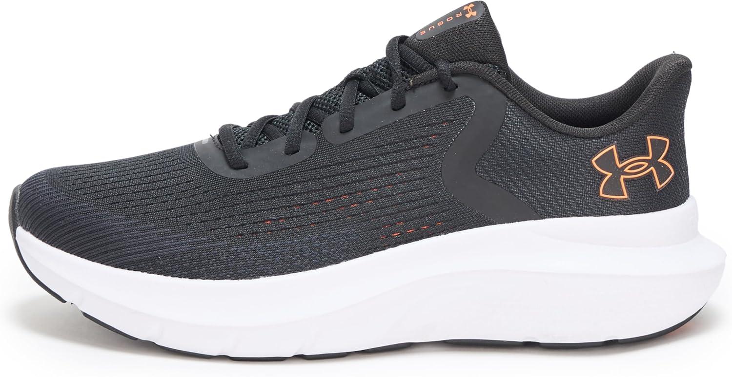 imageUnder Armour Mens Charged Rogue 5 Sneaker003 BlackBlackBlaze Orange