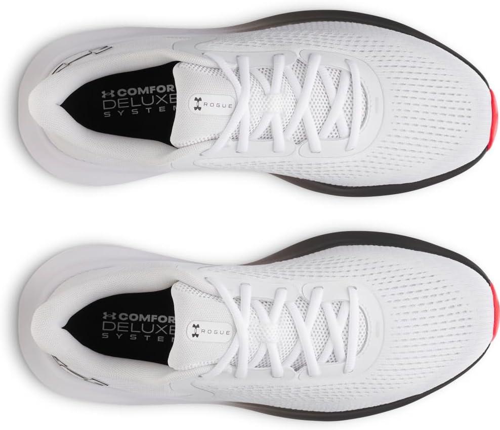 imageUnder Armour Mens Charged Rogue 5 Sneaker100 WhiteRacer RedBlack