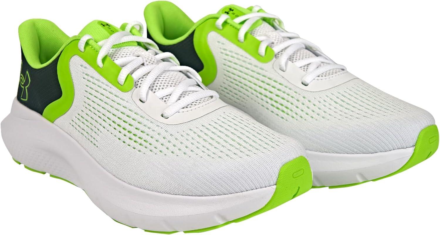 imageUnder Armour Mens Charged Rogue 5 Sneaker101 WhiteBlackHyper Green