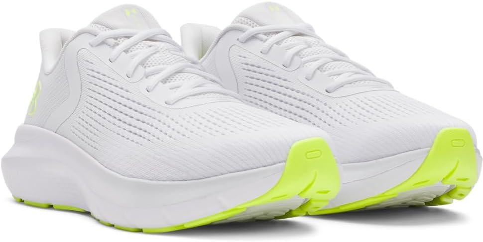 imageUnder Armour Mens Charged Rogue 5 Sneaker103 WhiteDistant GrayHigh Vis Yellow