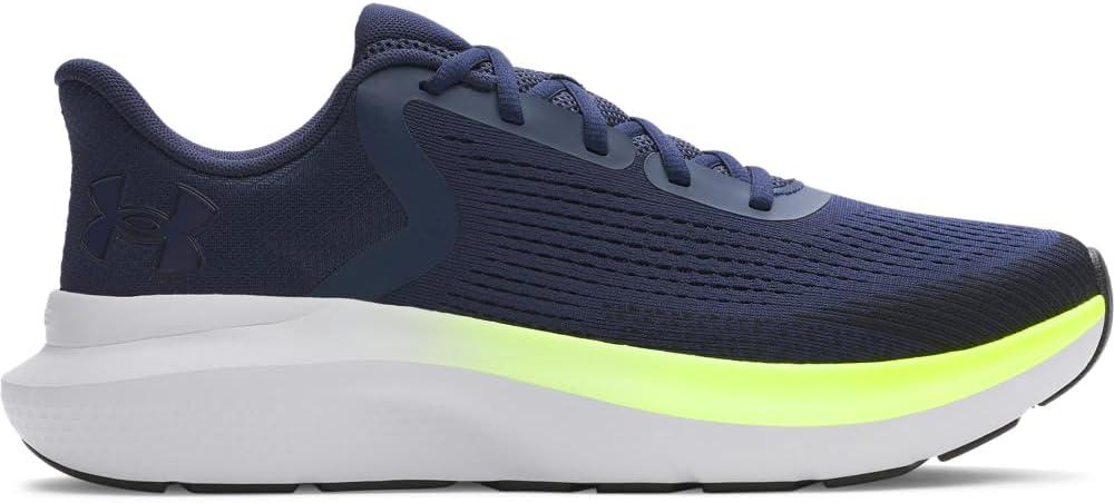 imageUnder Armour Mens Charged Rogue 5 Sneaker403 Washed NavyHigh Vis YellowBlack