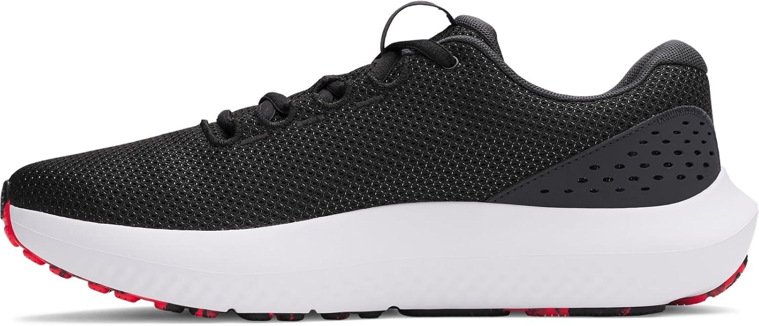 imageUnder Armour Mens Charged Surge 4 Sneaker005 BlackAnthraciteRacer Red