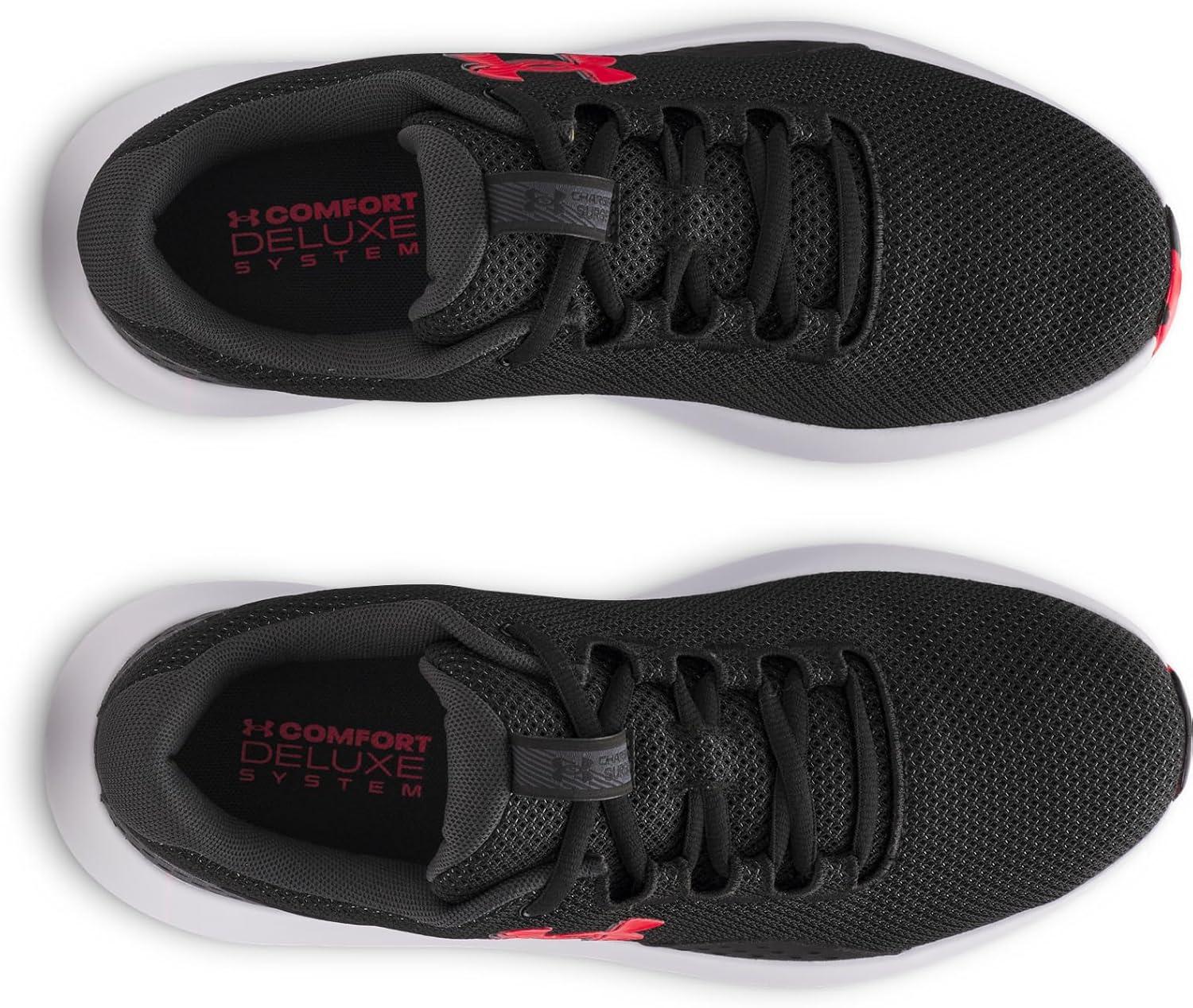 imageUnder Armour Mens Charged Surge 4 Sneaker005 BlackAnthraciteRacer Red