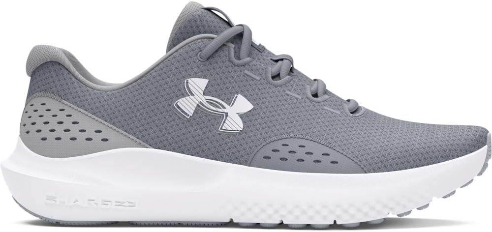imageUnder Armour Mens Charged Surge 4 Sneaker101 SteelMod GrayWhite