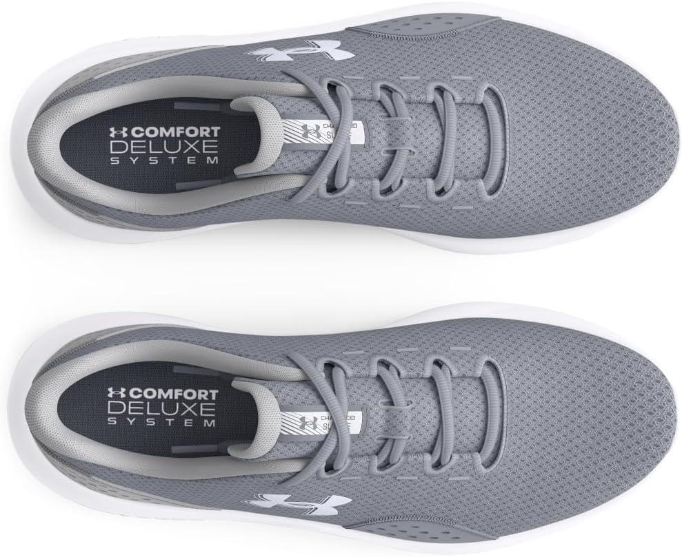 imageUnder Armour Mens Charged Surge 4 Sneaker101 SteelMod GrayWhite