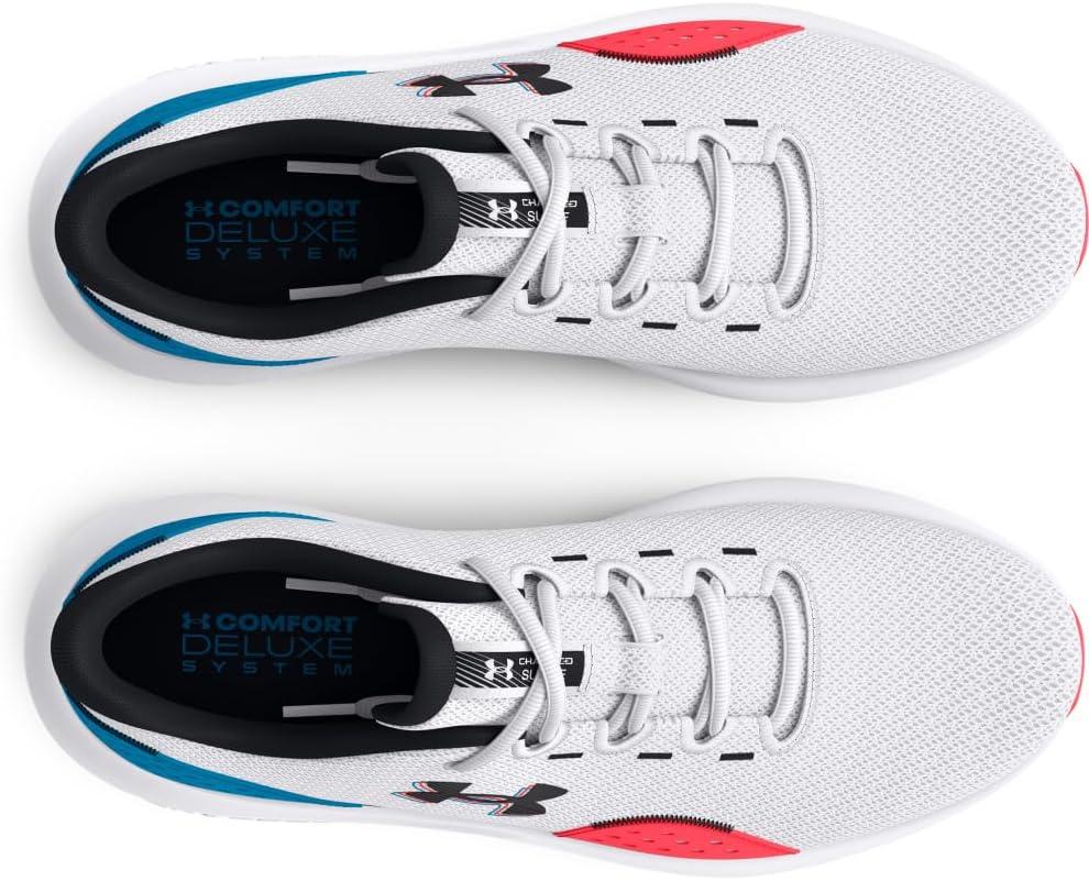 imageUnder Armour Mens Charged Surge 4 Sneaker102 WhiteCapriBlack