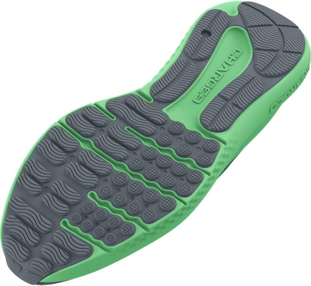 imageUnder Armour Mens Charged Surge 4 Sneaker103 GravelMatrix GreenVapor Green