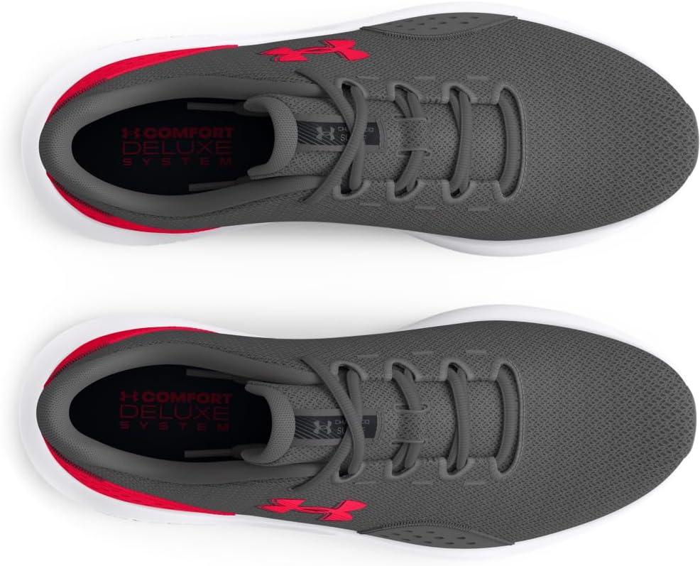 imageUnder Armour Mens Charged Surge 4 Sneaker107 CastlerockRedRed