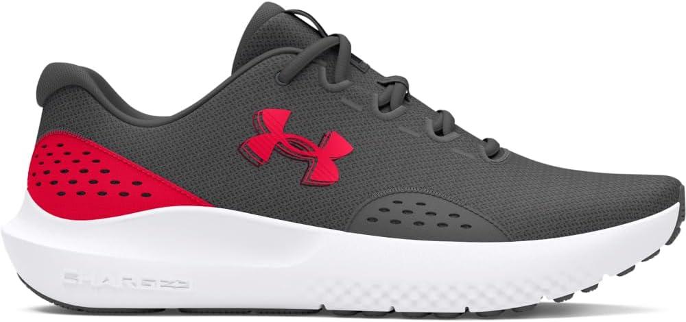 imageUnder Armour Mens Charged Surge 4 Sneaker107 CastlerockRedRed
